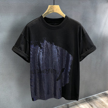 Pearl design T-shirt pure cotton heavyweight oversize unisex wear