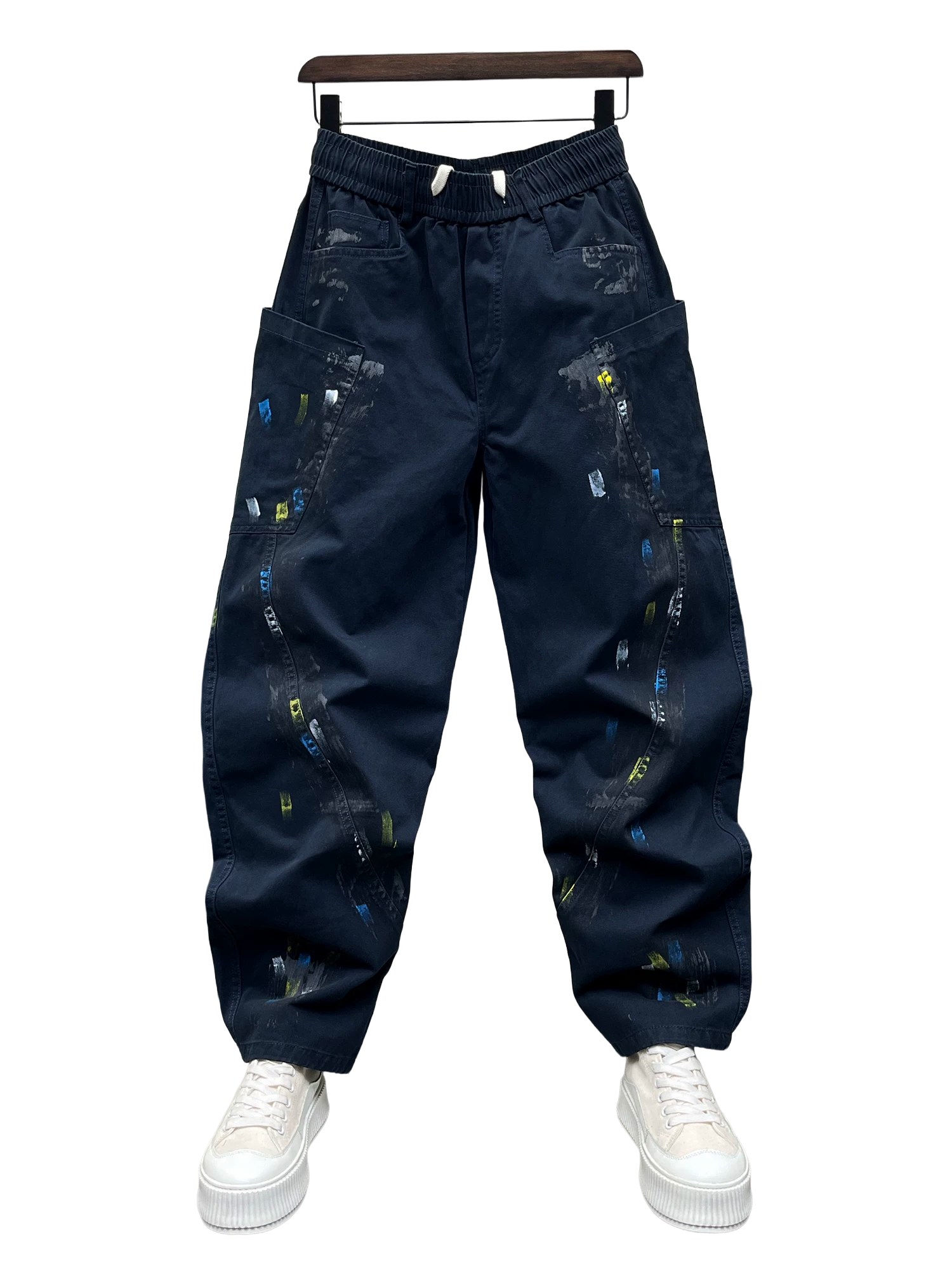 Scimitar pants ruffian wide-leg straight jeans