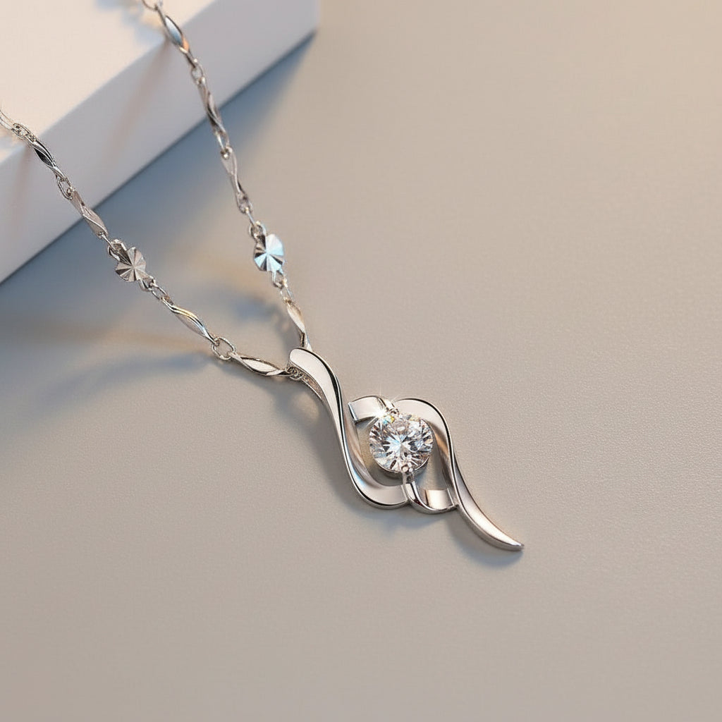 S999 sterling silver necklace autumn and winter accessories women s collarbone chain 2025 light luxury niche high end anniversary birthday gift for girlfriend image 2