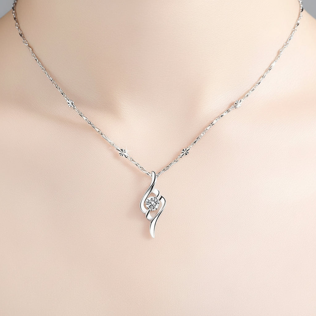 S999 sterling silver necklace autumn and winter accessories women s collarbone chain 2025 light luxury niche high end anniversary birthday gift for girlfriend image 0
