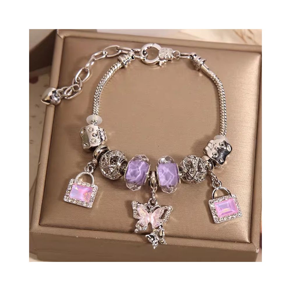 Purple Wristband Seamlessly Blend Bracelet