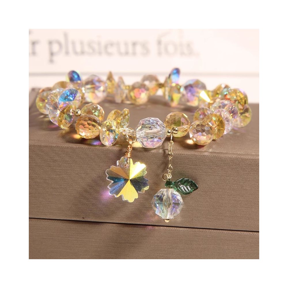 Japanese and Korean style niche bracelet amethyst ice heart pendant bracelet rose glass zircon bracelet lavender design bracelet 2023 new girls trendy accessory image 10