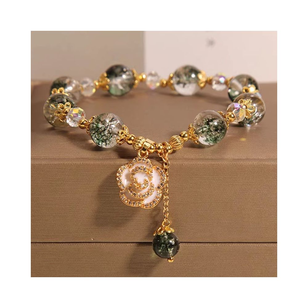 Japanese and Korean style niche bracelet amethyst ice heart pendant bracelet rose glass zircon bracelet lavender design bracelet 2023 new girls trendy accessory image 14