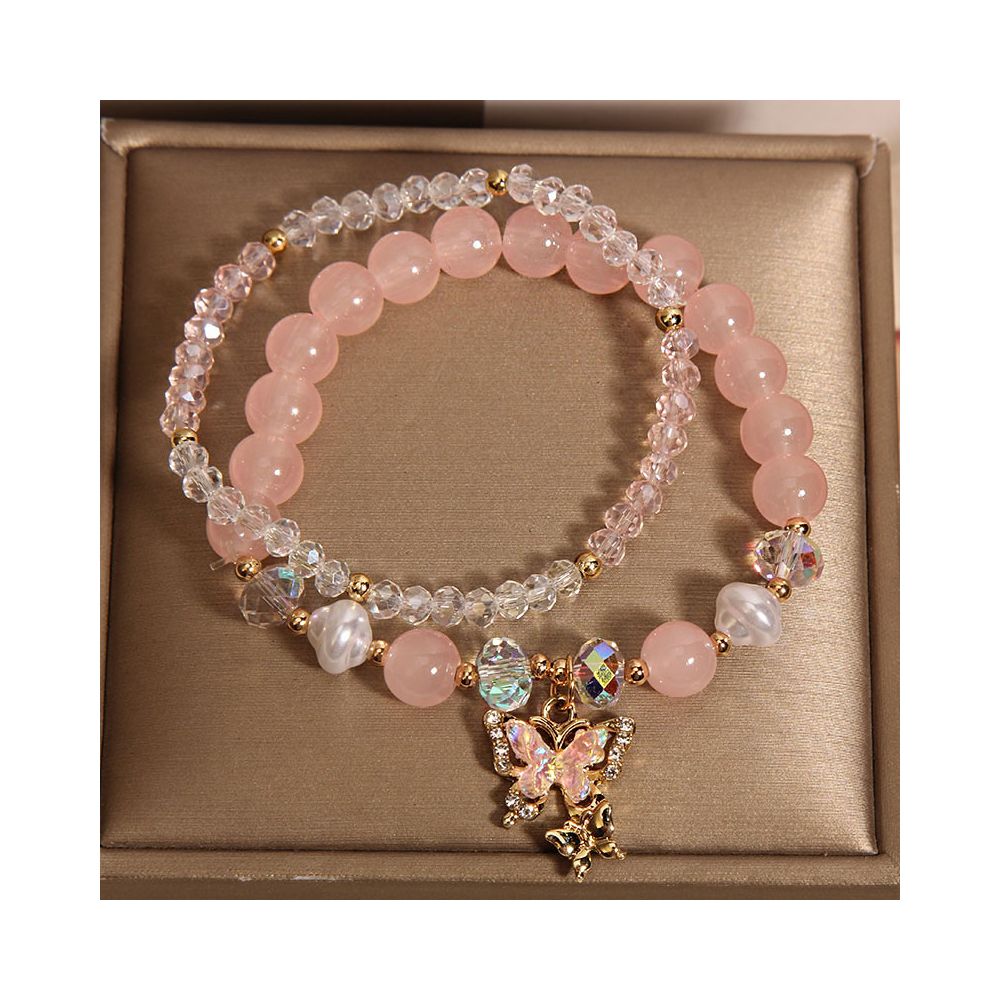 Korean Little Fresh Cute Butterfly Girl Bracelet Internet Celebrity Little Girl Crystal Bracelet Girl s Best Friend Bracelet Jewelry image 5