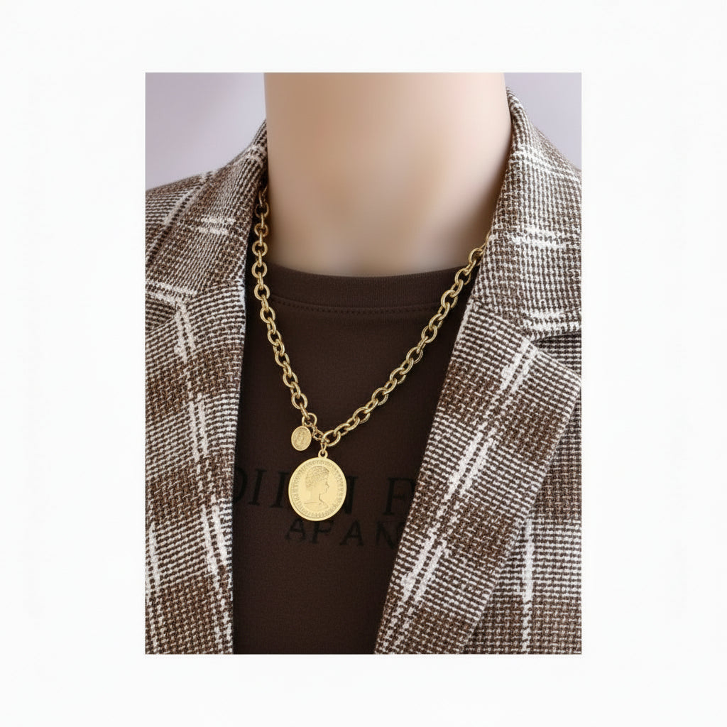 Doro Dolan s Trendy Products new design high end necklace round sweatshirt chain European and American ins temperament image 1