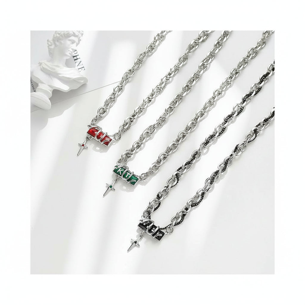 Cooraree Spirit Snake Entangled Star Mang Necklace for Men in the Year of the Snake 2025 Luxury Accessories Hip Hop Rascal Handsome Gift for Boyfriend image 1