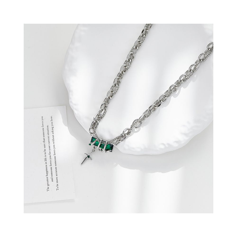 Cooraree Spirit Snake Entangled Star Mang Necklace for Men in the Year of the Snake 2025 Luxury Accessories Hip Hop Rascal Handsome Gift for Boyfriend image 3