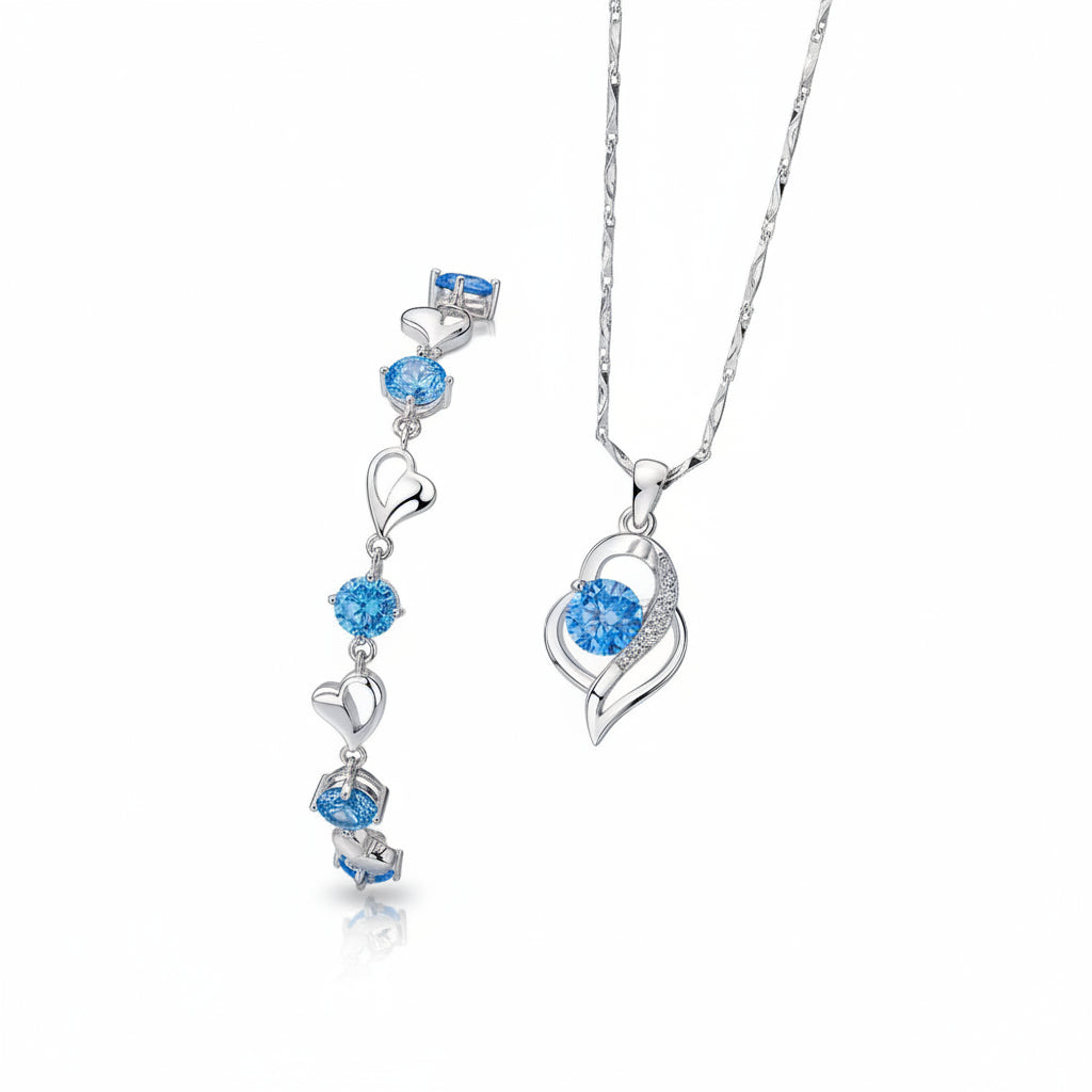 Christmas Gift Ocean Heart Birthday Gift Practical Necklace Bracelet for Girlfriend Wife Wedding Valentine s Day image 2