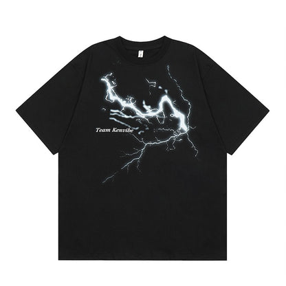 Minimalist lightning T-shirt