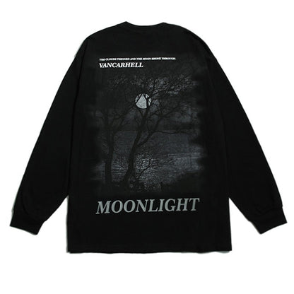 Moonlight dark night printed long-sleeved unisex sweatshirt