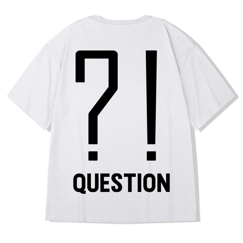 Short-sleeved men's summer loose pure cotton oversize T-shirt