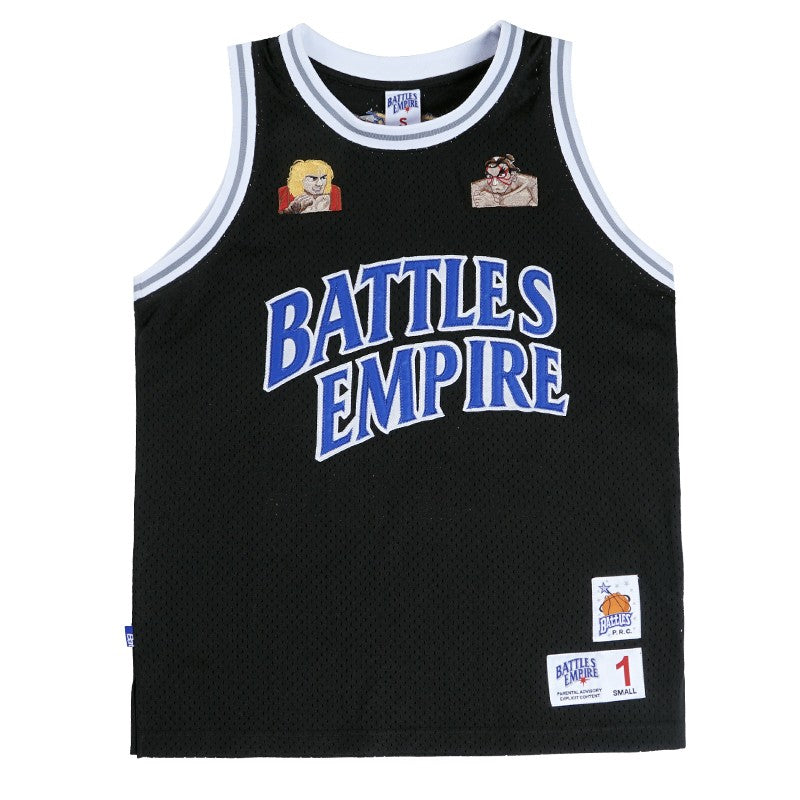 Battles Summer Embroidered Breathable Basketball Shirt