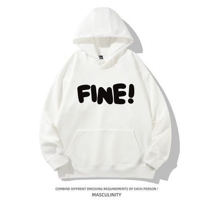 Hooded heavyweight oversize couple sweatshirt