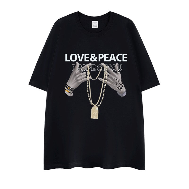 Love Peace T-shirt Summer Top