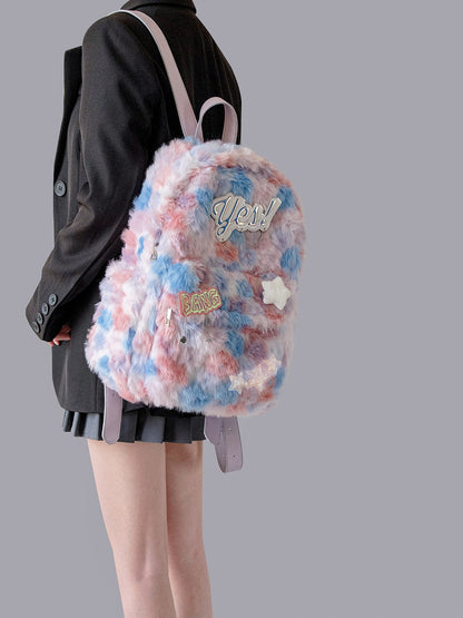 Original bag blue and pink laser label backpack