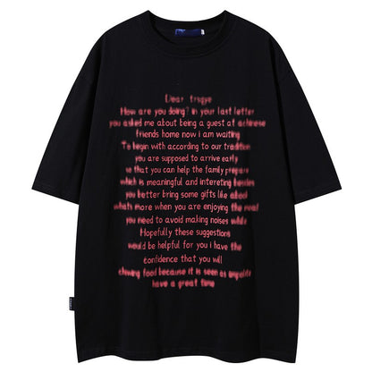 Write up t-shirts front design hip hop pure cotton unisex tee