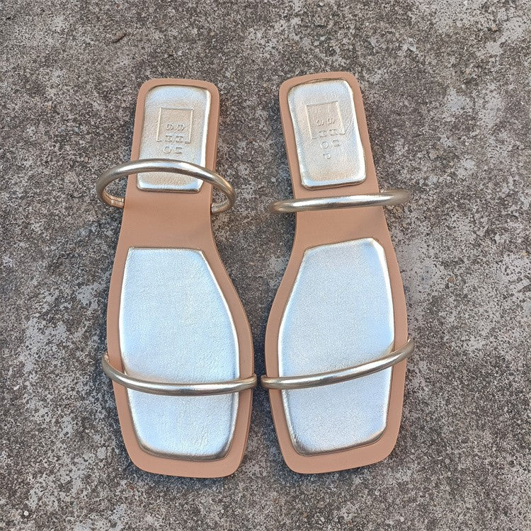 Open Toe Flat Shoes slippers