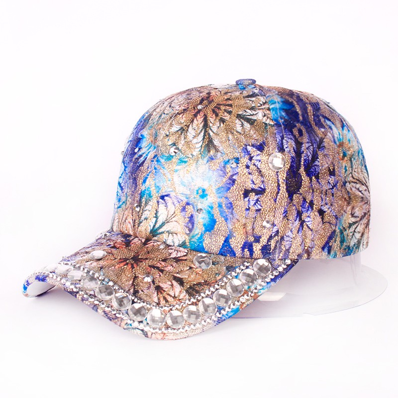 Diamond Pearl Baseball Cap Duck Tongue Hat