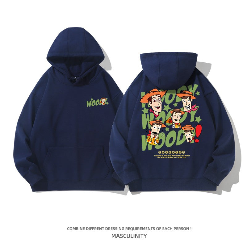 Cartoon Couple Unisex Hoodies