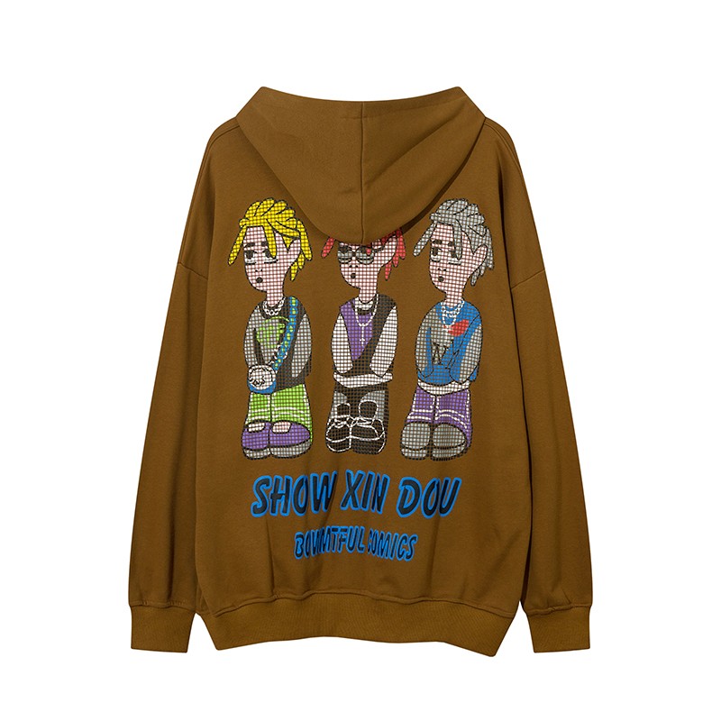 Hoodies unisex foam printed oversize hoodies