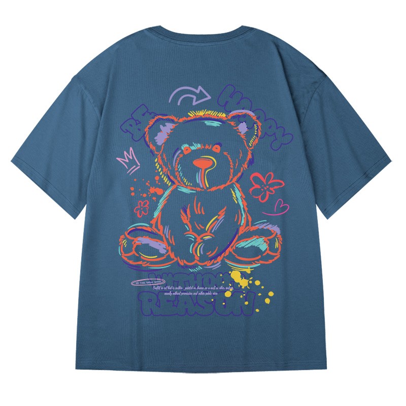 Tshirt couple's men's and women's oversized teddy bear t-shirt