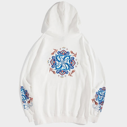 Embroidery Hooded Sweater Men's Hoodies