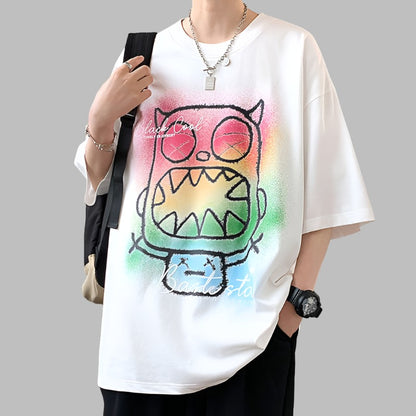 Color splash summer t-shirt unisex loose casual t-shirt top camicia