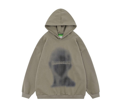 Blurred portrait print unisex hoodie