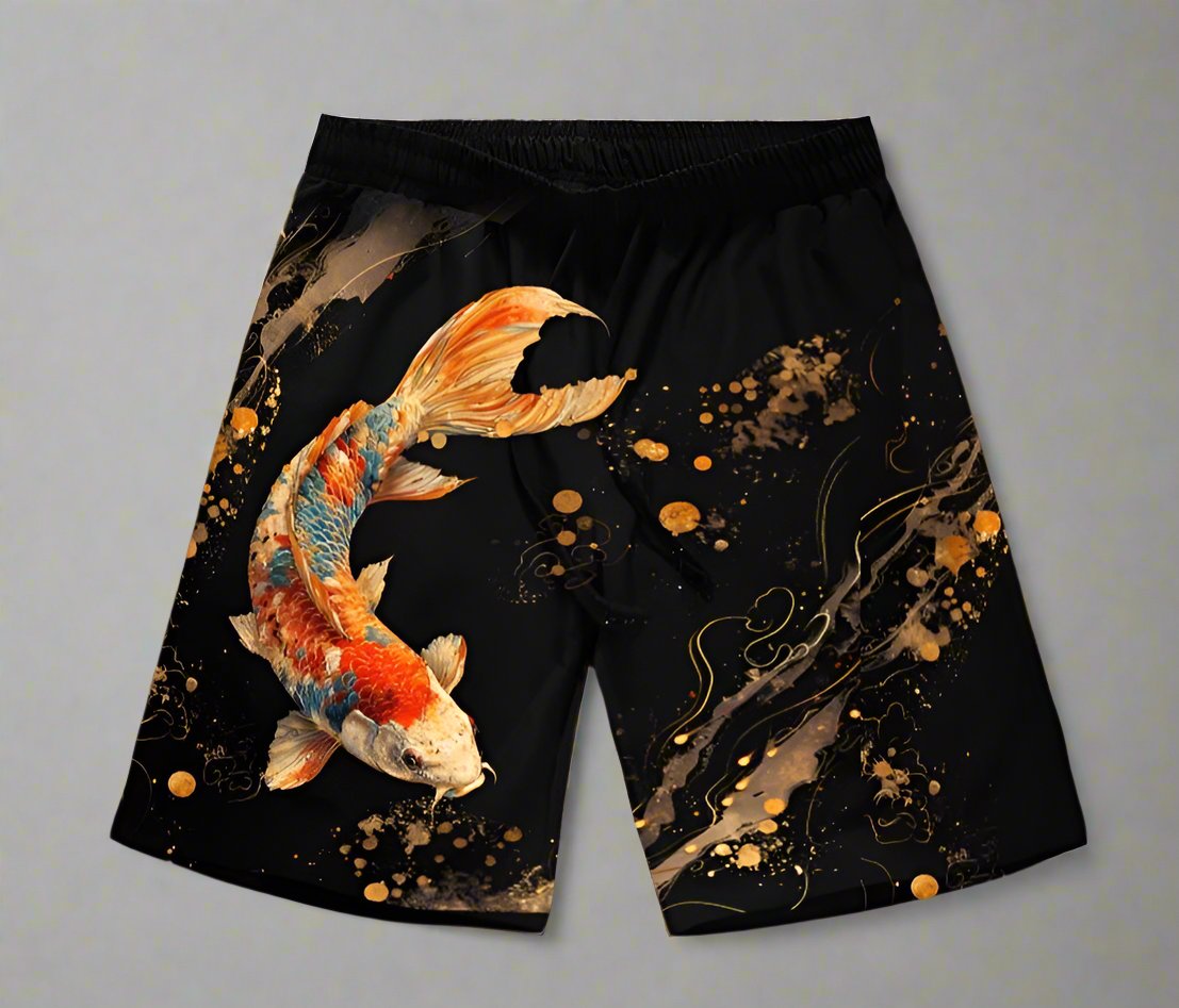 Good luck Koi shorts men/women short pant