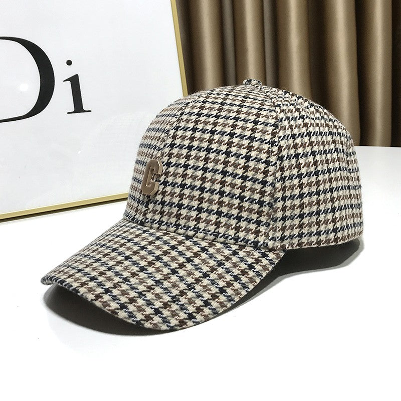 Checkered Thousand Bird Grid Baseball Cap