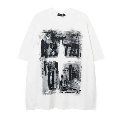 Painted Print Unisex T-shirt  Top