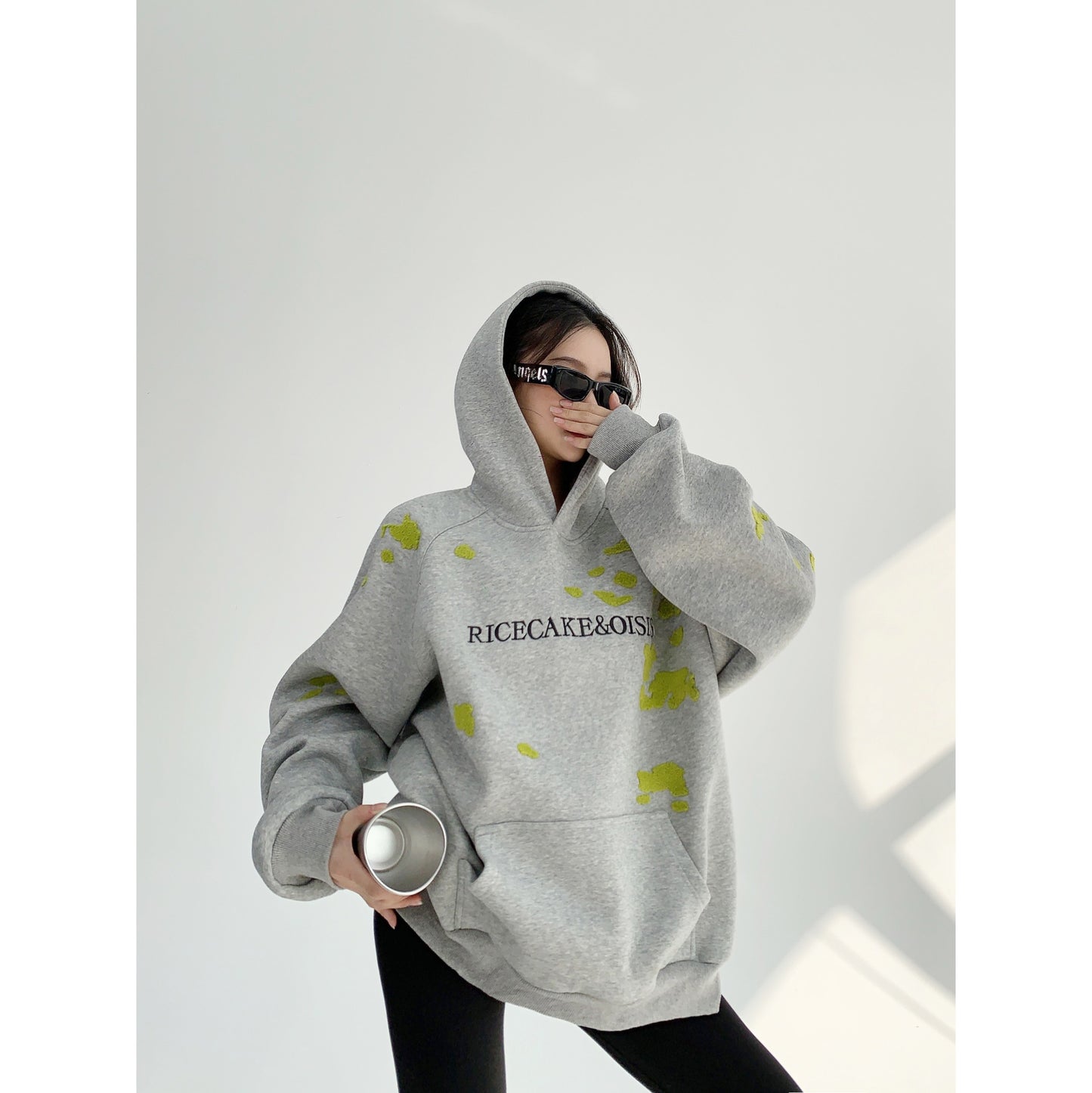 Women scrap firewood high-end thickened couple hoodies oversized