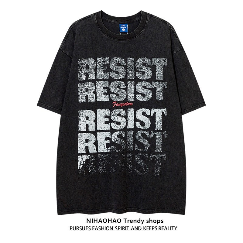 Resist inspired short-sleeved unisex T-shirt