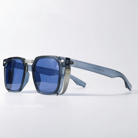 Black eyeglass frame UV400 blue sunglasses