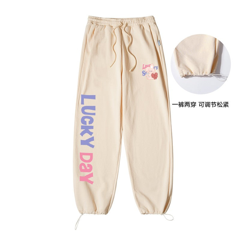 Wide Leg Sweatpants Women's Straight Pants Loose Fit