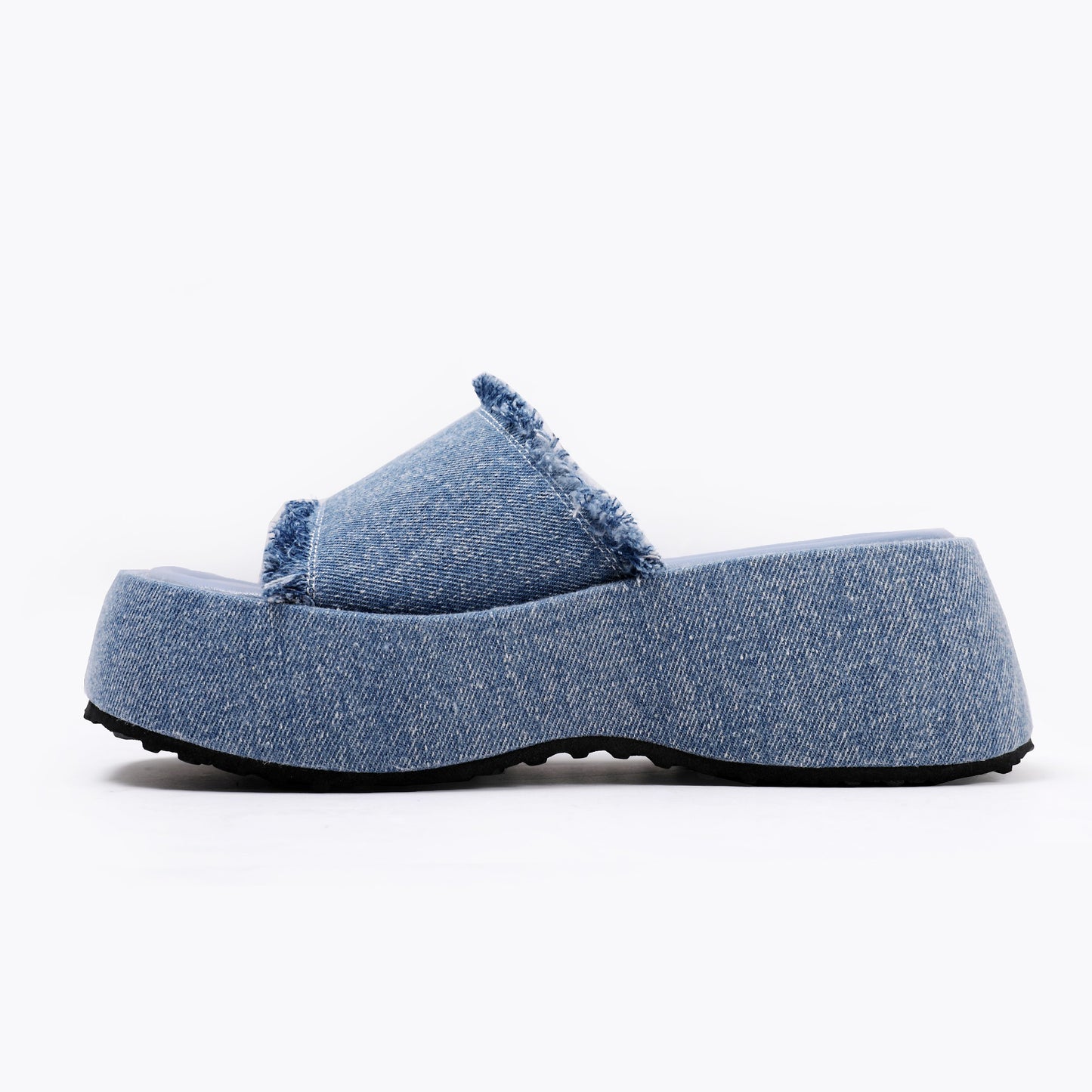 Jeans slippers for women fashionable heels