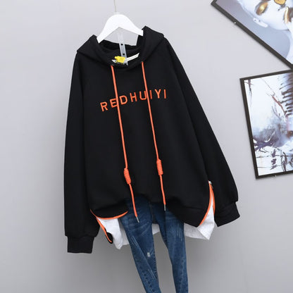 Women's loose large size hoodies