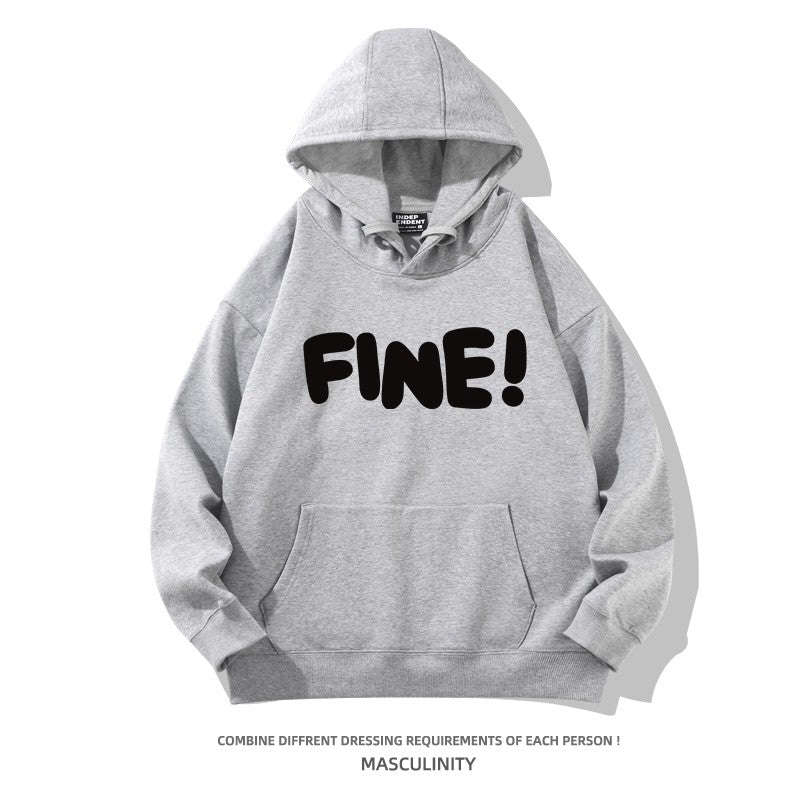 Hooded heavyweight oversize couple sweatshirt