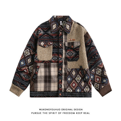 Winter men's spring and autumn Japanese style vintage casual jacket tops