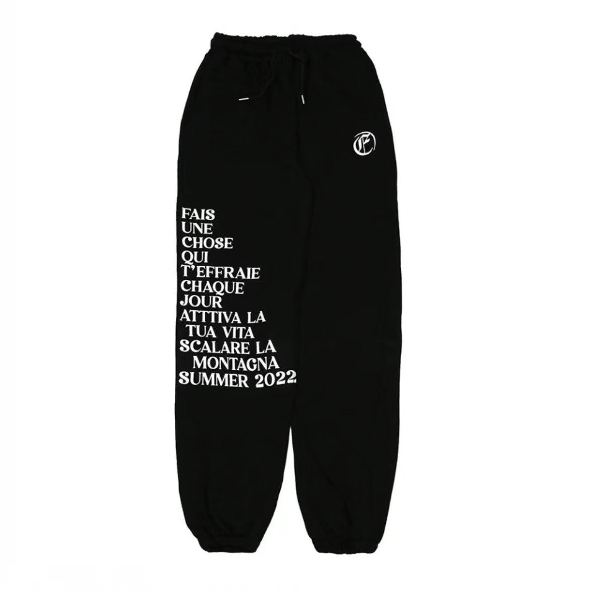 One Side Letter Casual Unisex Sports Pants