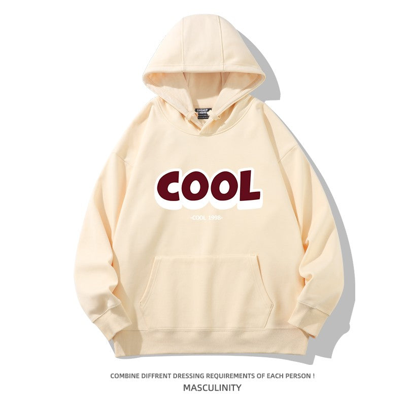 Burgundy heavyweight hoodies oversize couple pullover