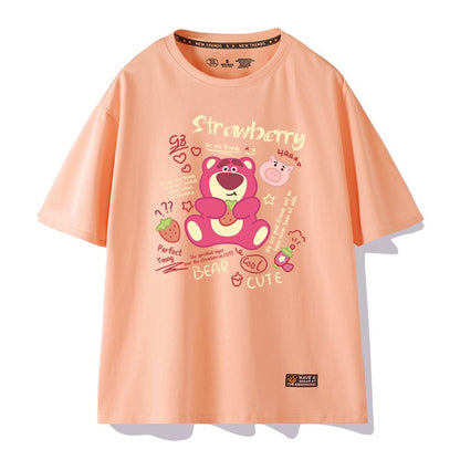 T-shirt Women's Trendy Strawberry Bear Cartoon Top