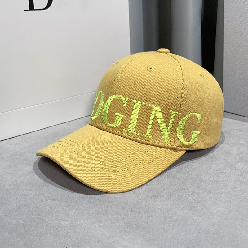 Letters Wide Brim Baseball Cap