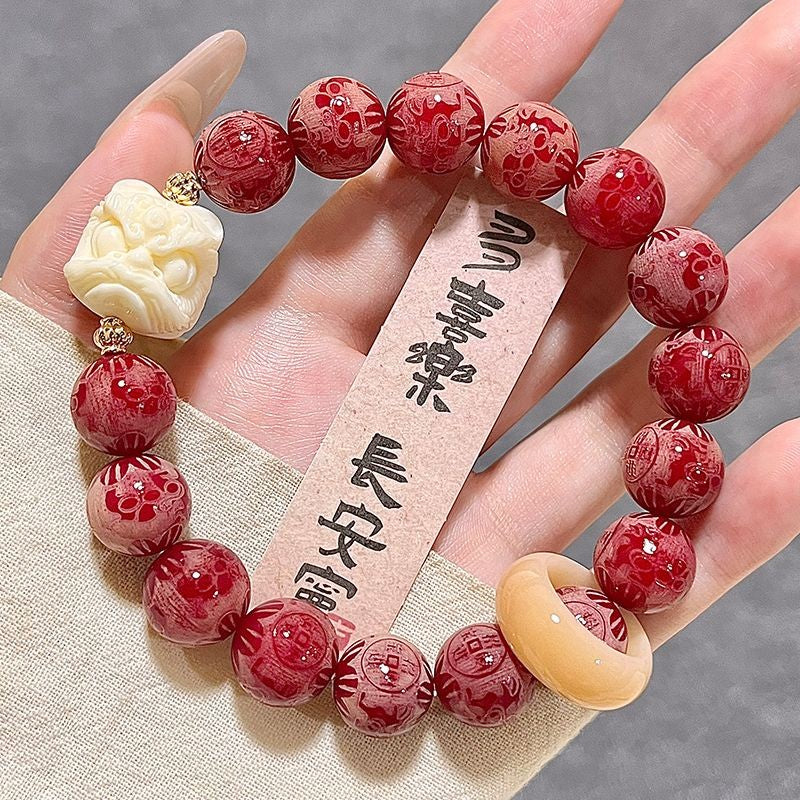 Proverbs Bodhi Hand String Wraps Fingers Plays Beads Bracelet