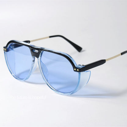 Jelly colored pilot style sunglasses UV400