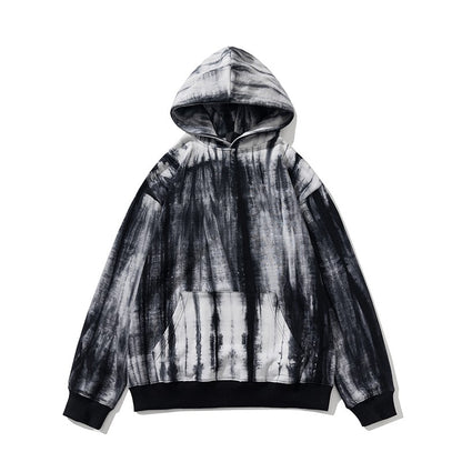 Pullover tie-dye hoodies gradient loose oversize hip-hop wear