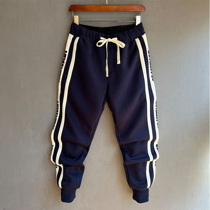 New casual sports sweatpants pants for men letters bound feet