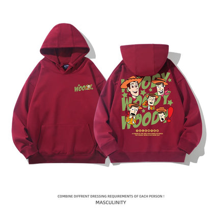 Cartoon Couple Unisex Hoodies