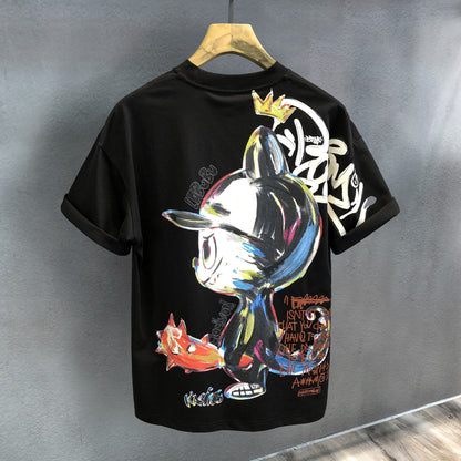 T-shirt road counter high-end loose street hip-hop t-shirt