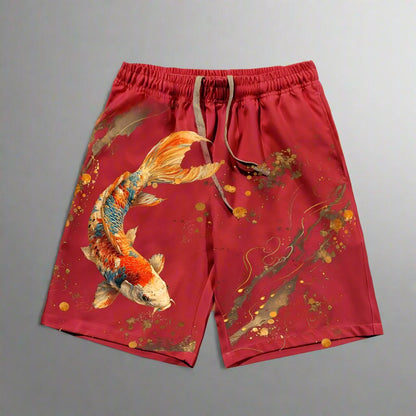 Good luck Koi shorts men/women short pant